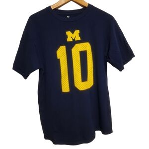 (M) Men Fanatics Michigan Tom Brady #10 T- Shirt